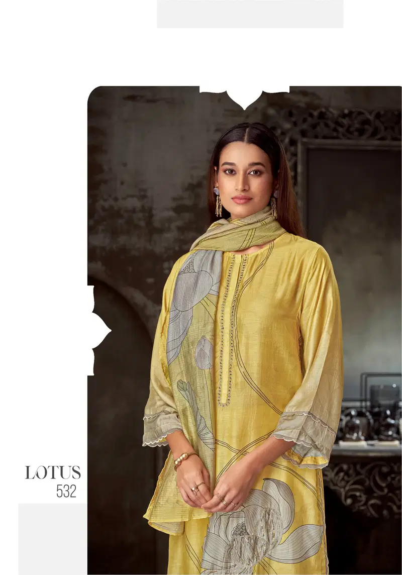 Lotus By Sahiba Muslin Silk Digital Printed Dress Material Wholesale Shop In Surat